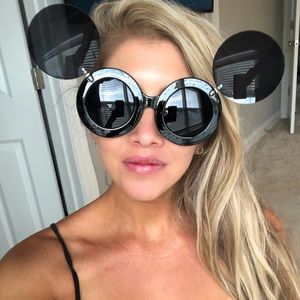 COPY - Brand NEW Flip Lens Black Round Sunglasses